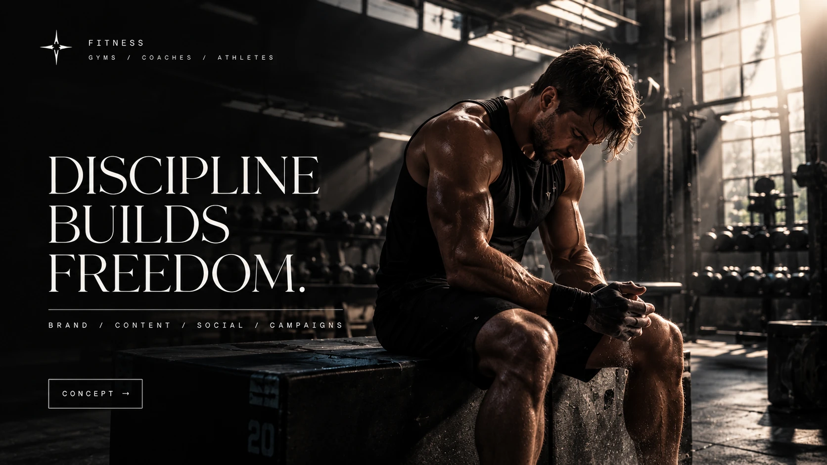 Fitness — concept campaign, in-house